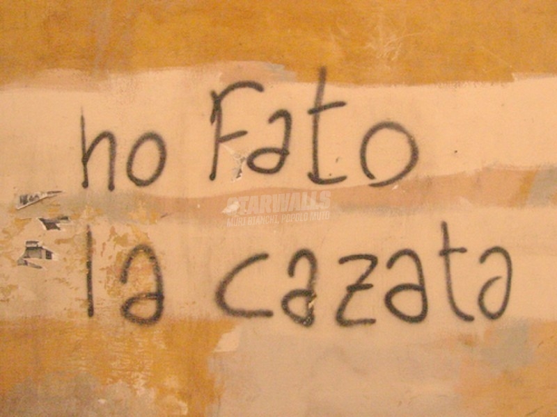 Scritte sui Muri Inchiostro risparmiato