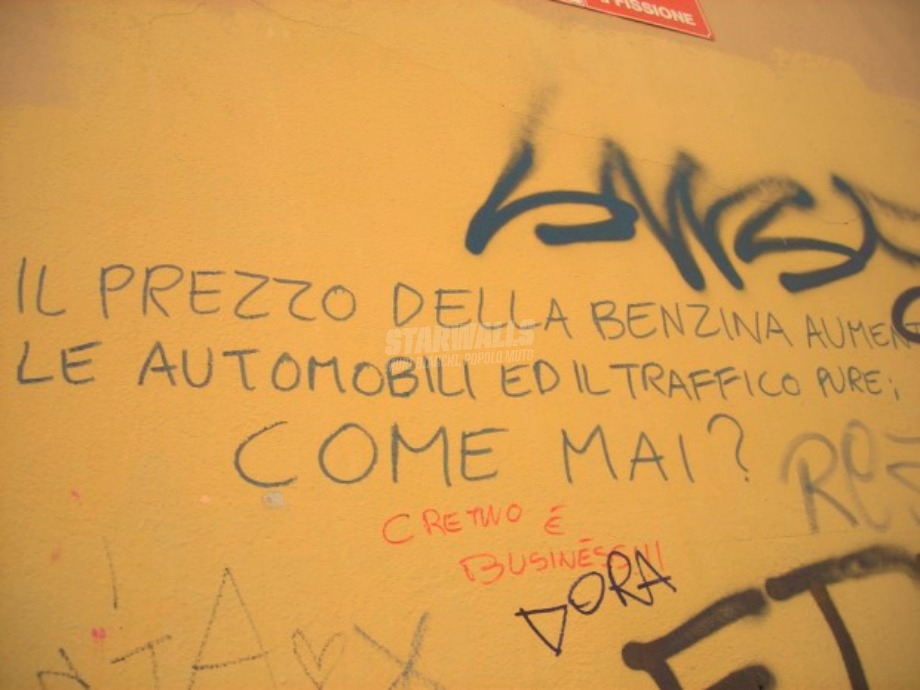 Scritte sui Muri Svalutation!