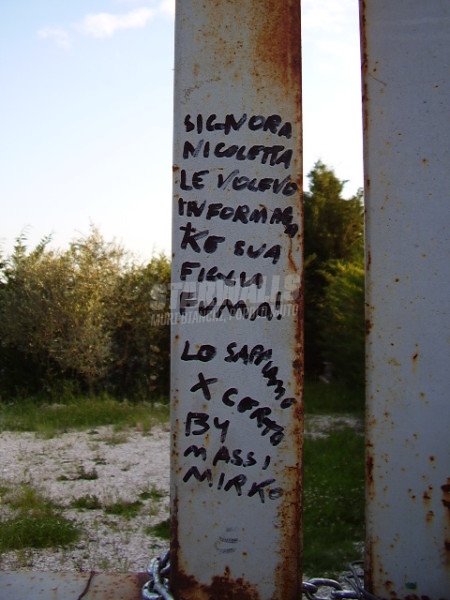 Scritte sui Muri infami di questura!!