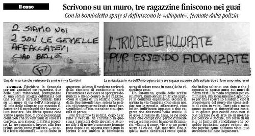 Scritte sui Muri il caso