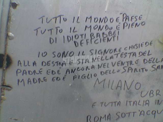 Scritte sui Muri Nichilismo cosmico contro tutti