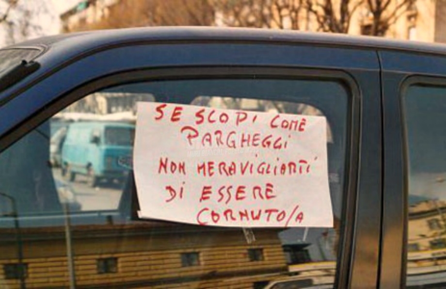 Scritte sui Muri Italian driver 2