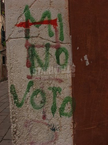 Scritte sui Muri Astensionismo