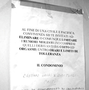 Scritte sui Muri Si sente l'intimità