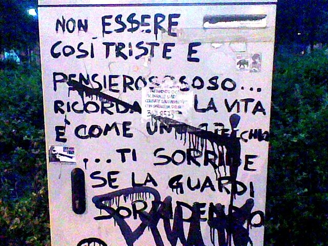 Scritte sui Muri zero pare ..