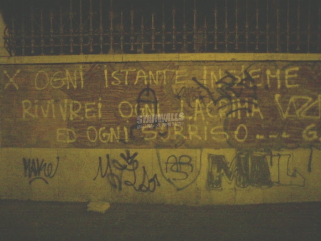 Scritte sui Muri lacrime e sorrisi