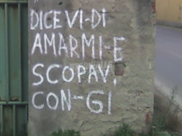 Scritte sui Muri Parole parole parole ..