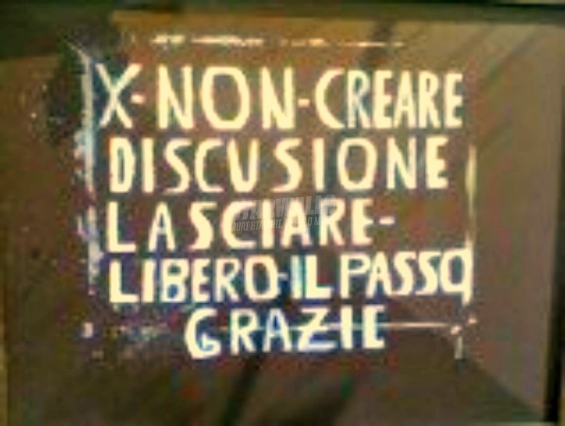 Scritte sui Muri Passi in libertà