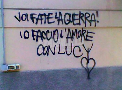 Scritte sui Muri E son contento