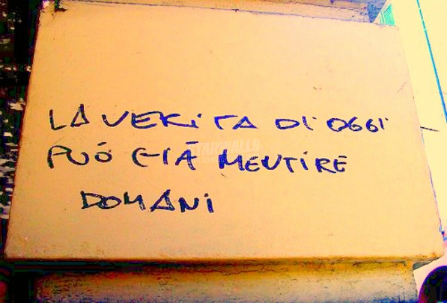 Scritte sui Muri Mai dare nulla per scontato