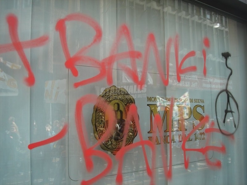 Scritte sui Muri Rage against Gelmini