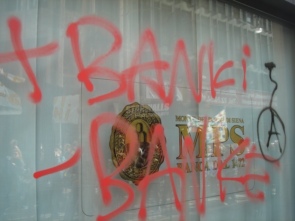 Scritte sui Muri Rage against Gelmini