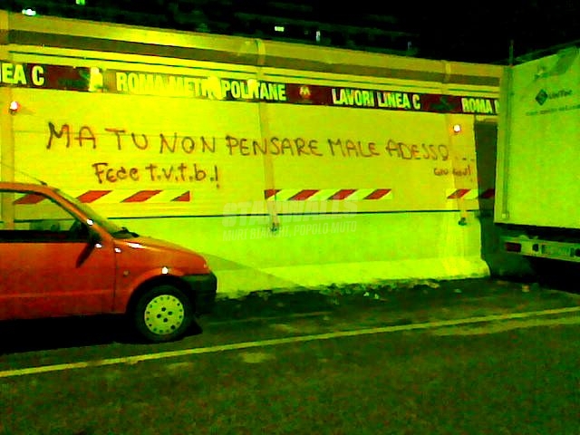 Scritte sui Muri non ti fare film ..