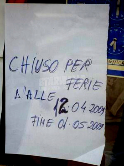 Scritte sui Muri chi tà imparato l'itagliano?