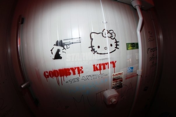 Scritte sui Muri say hello to Kitty