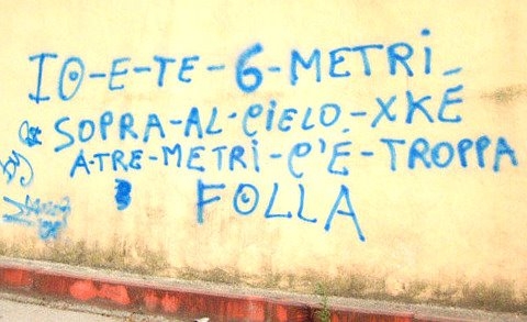 Scritte sui Muri Problemi di sovraffollamento