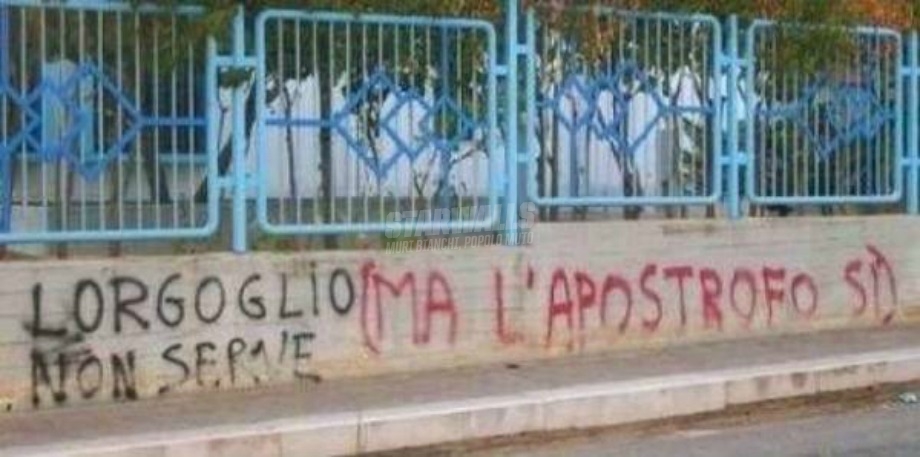 Scritte sui Muri Lapostrofo