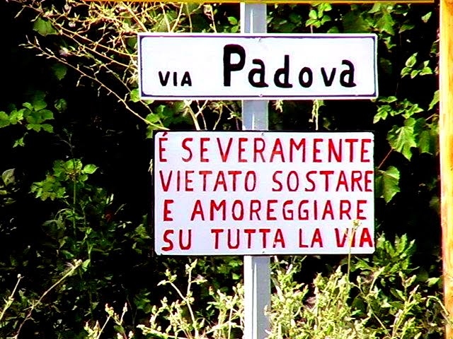 Scritte sui Muri Divieto di sosta e d'accoppiamento