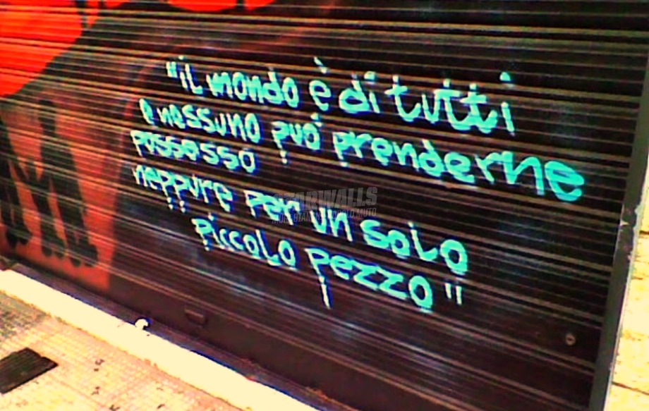 Scritte sui Muri Per un mondo migliore