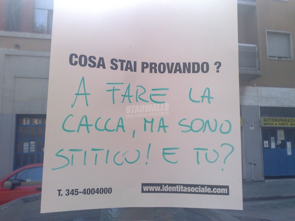 Scritte sui Muri risposte d'identità sociale