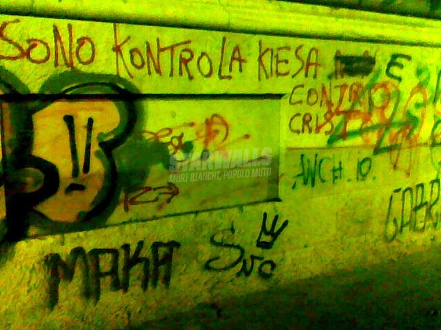 Scritte sui Muri axteismo dichiarato