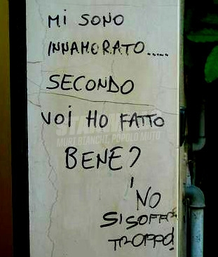 Scritte sui Muri dubbio amletico