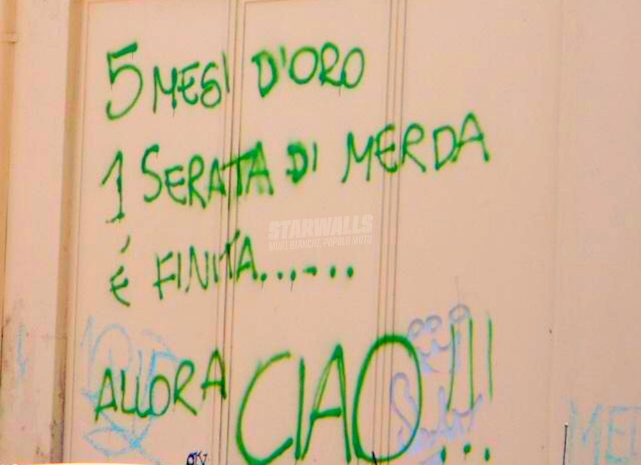 Scritte sui Muri La fine improvvisa di un amore