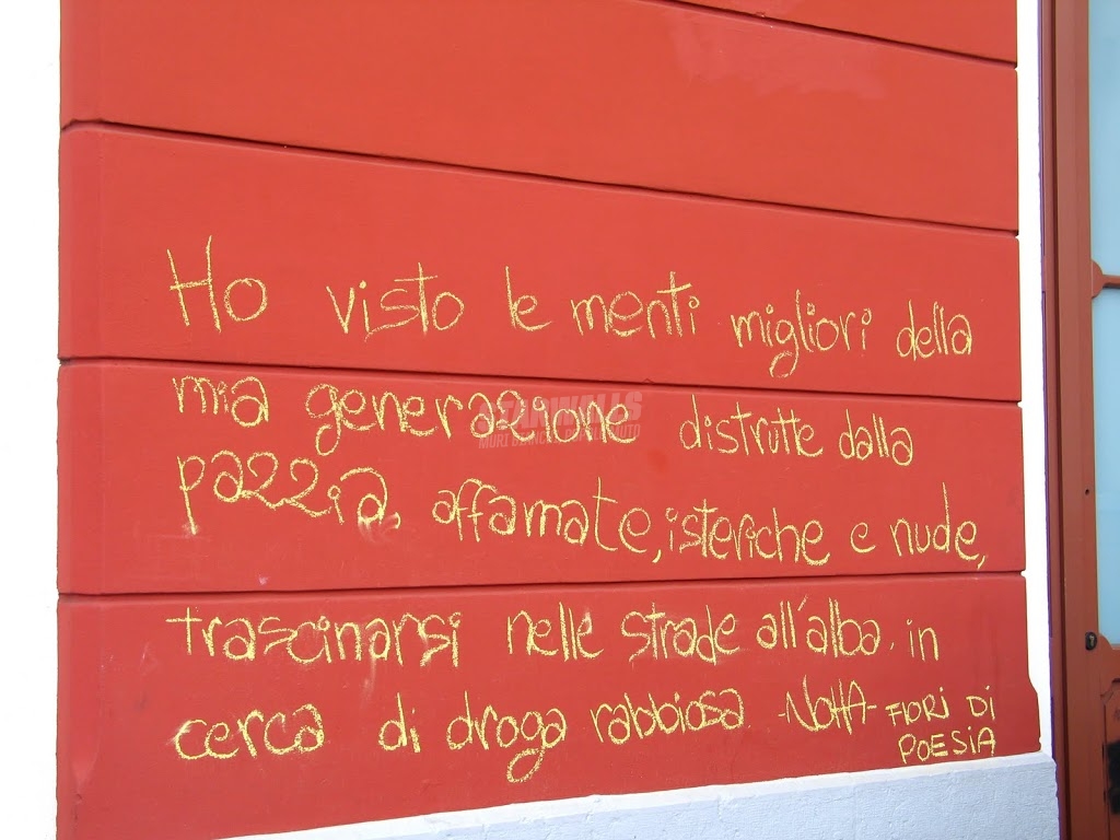 Scritte sui Muri Fiori di poesia beat