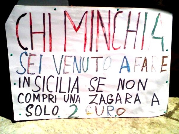 Scritte sui Muri Compra le zagare!