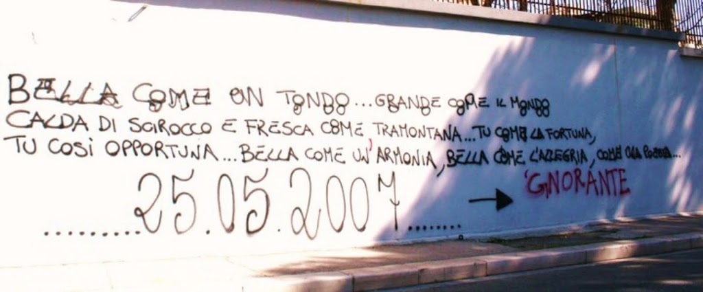 Scritte sui Muri 'nalfabeta