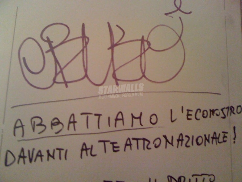 Scritte sui Muri Più erba meno cemento