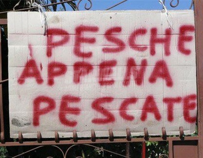 Scritte sui Muri Frutti di mare