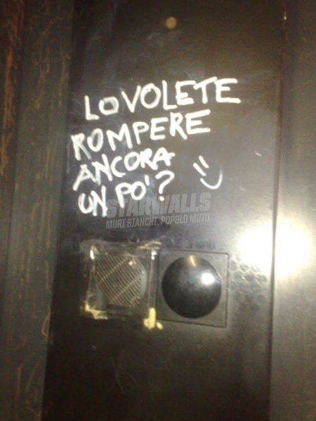 Scritte sui Muri Dilemmi vandalici