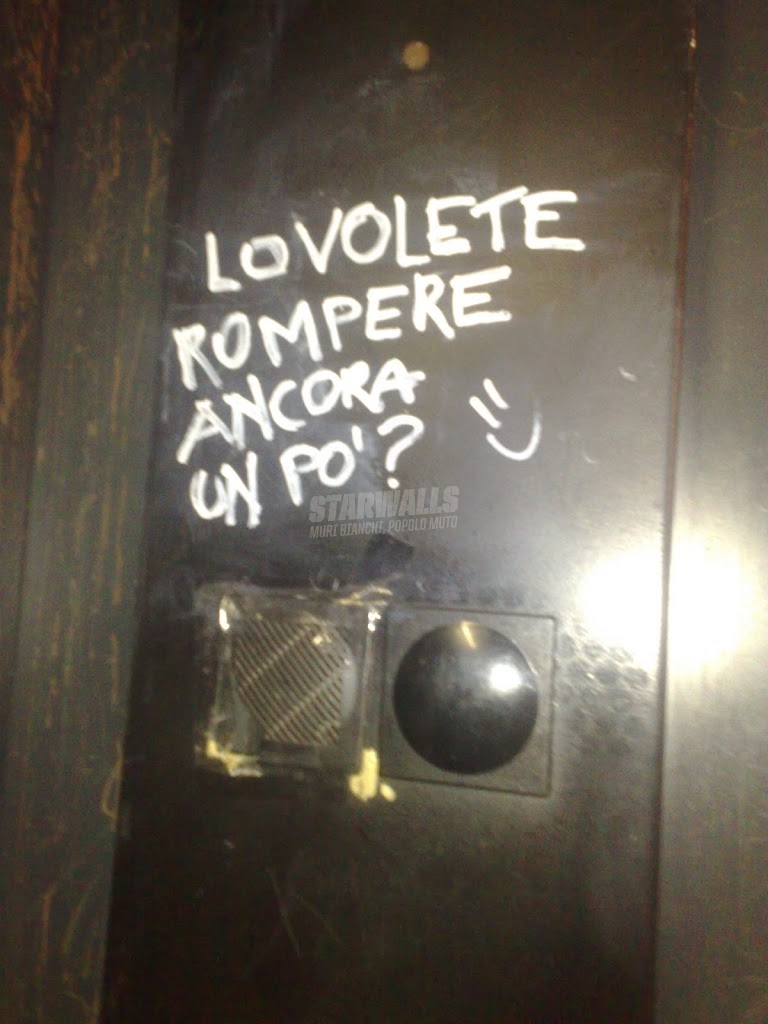 Scritte sui Muri Dilemmi vandalici