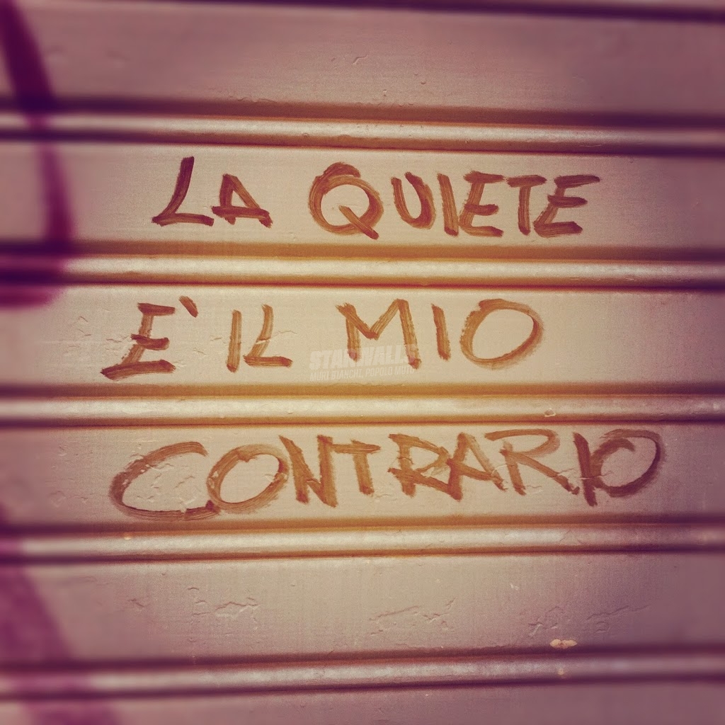 Scritte sui Muri Guerrier ch'entro mi rugge