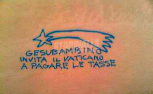 Scritte sui Muri Vaticano Spa