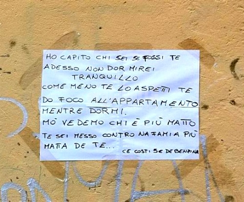 Scritte sui Muri Minacce low cost