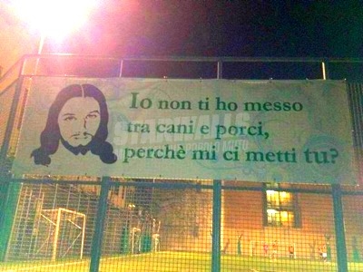 Scritte sui Muri Calcio e bestemmie