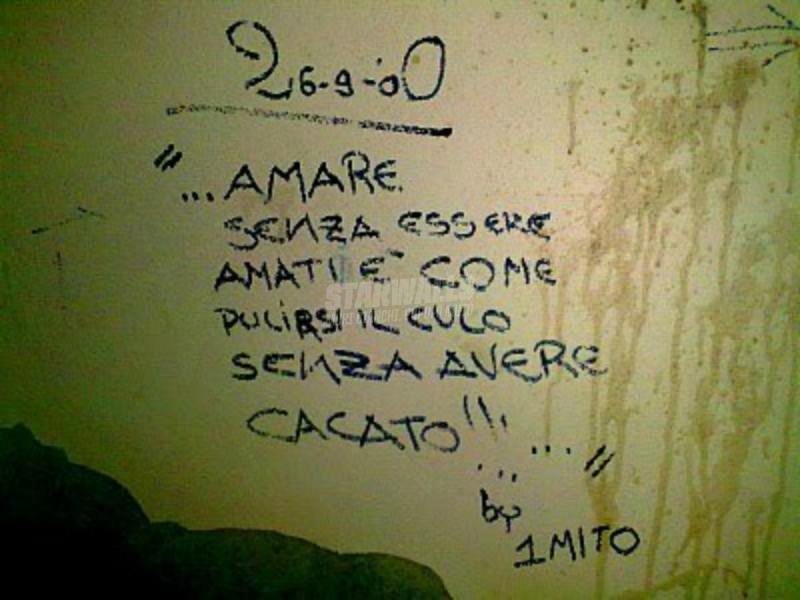 Scritte sui Muri L'amore non ricambiato