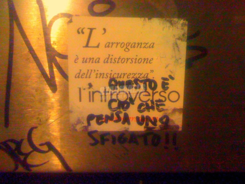 Scritte sui Muri Pensieri discordanti