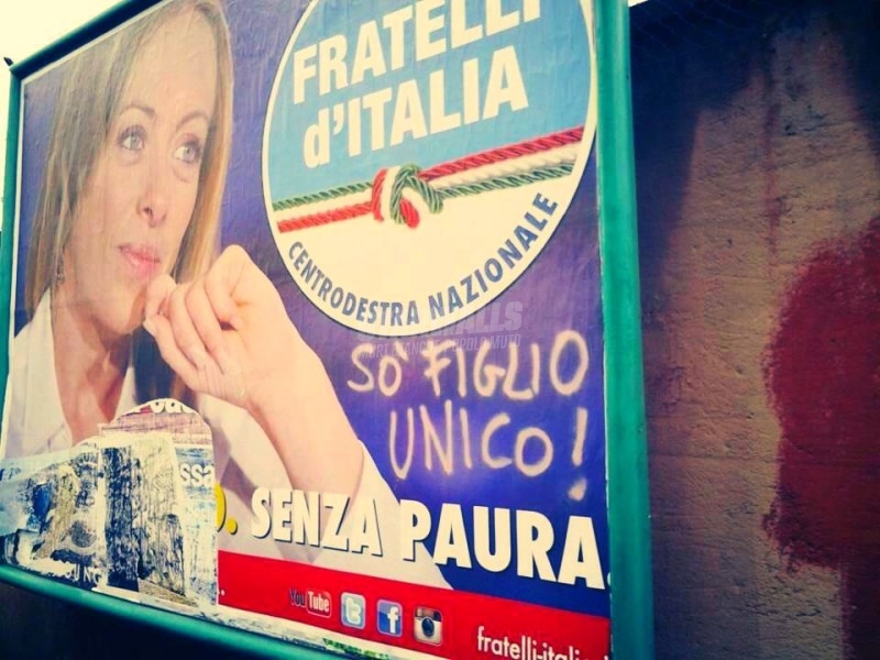 Scritte sui Muri Senza fratelli (nè sorelle)