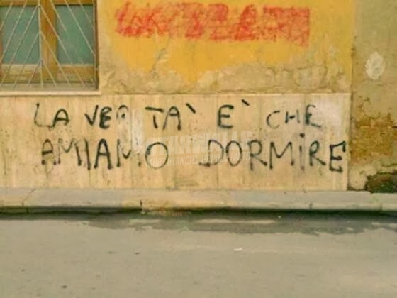 Scritte sui Muri Fino a tardi o sugli allori?