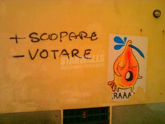 Scritte sui Muri Astensionismo motivato