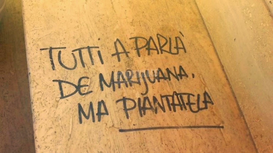 Scritte sui Muri A parole sono bravi tutti