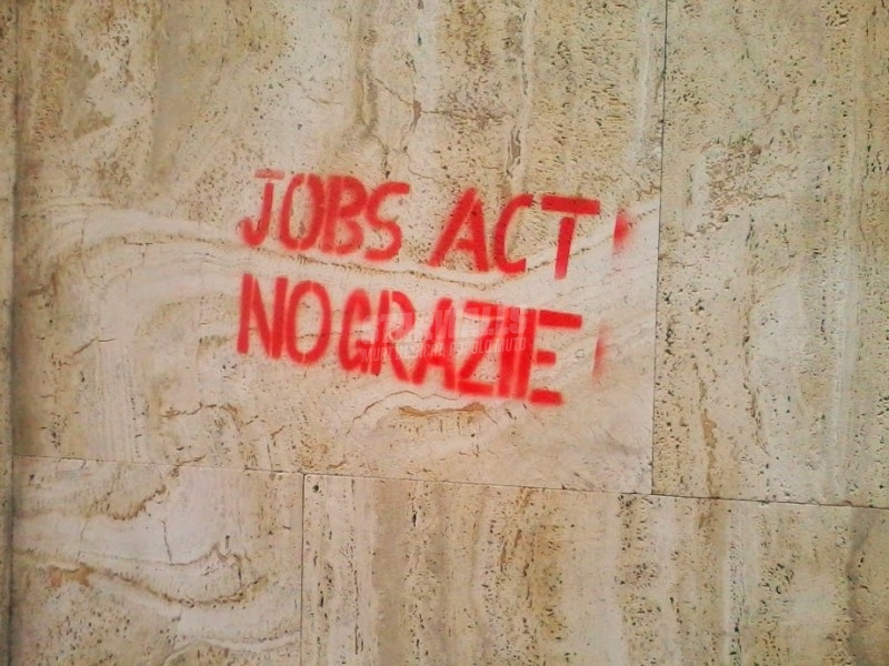 Scritte sui Muri No allo sfruttamento legalizzato