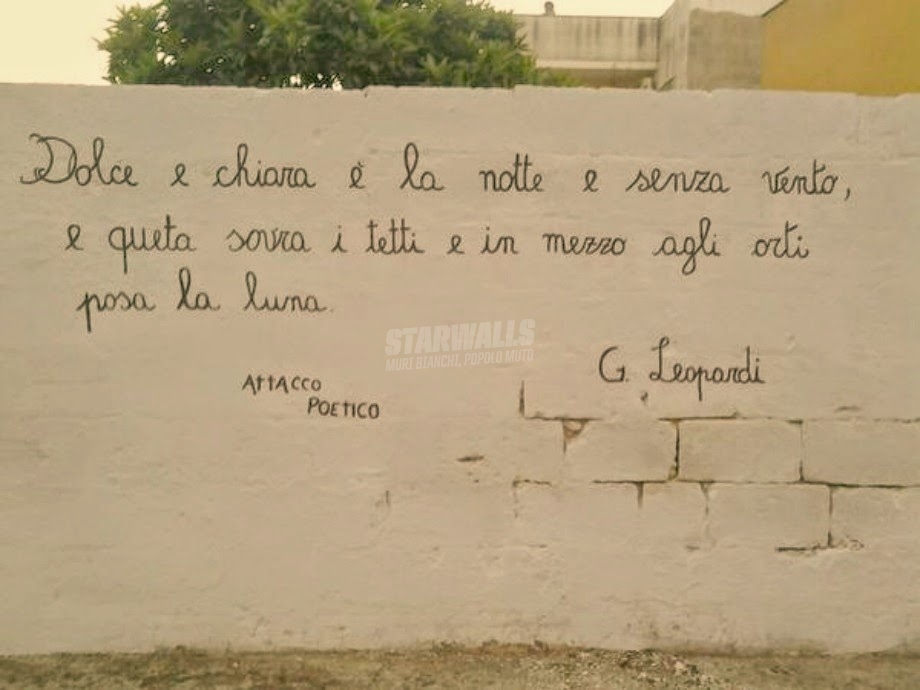 Scritte sui Muri Attacco poetico