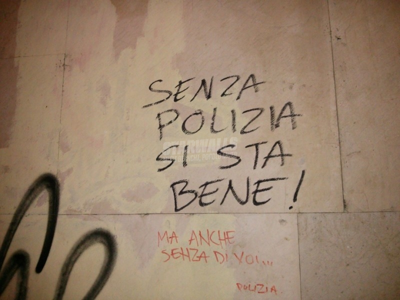 Scritte sui Muri Guardie e ladri