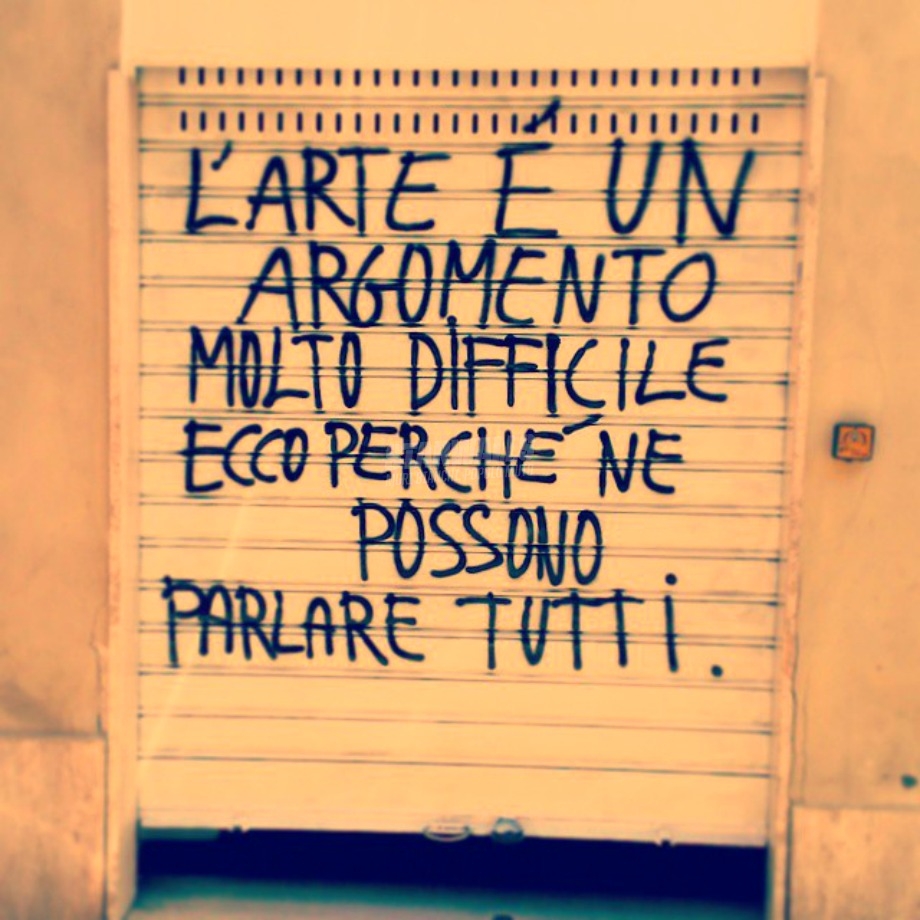 Scritte sui Muri Tutti esperti