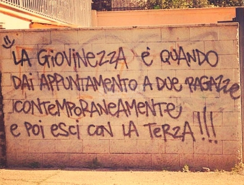 Scritte sui Muri Beata gioventù