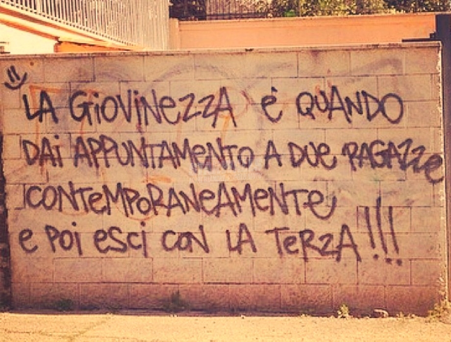 Scritte sui Muri Beata gioventù